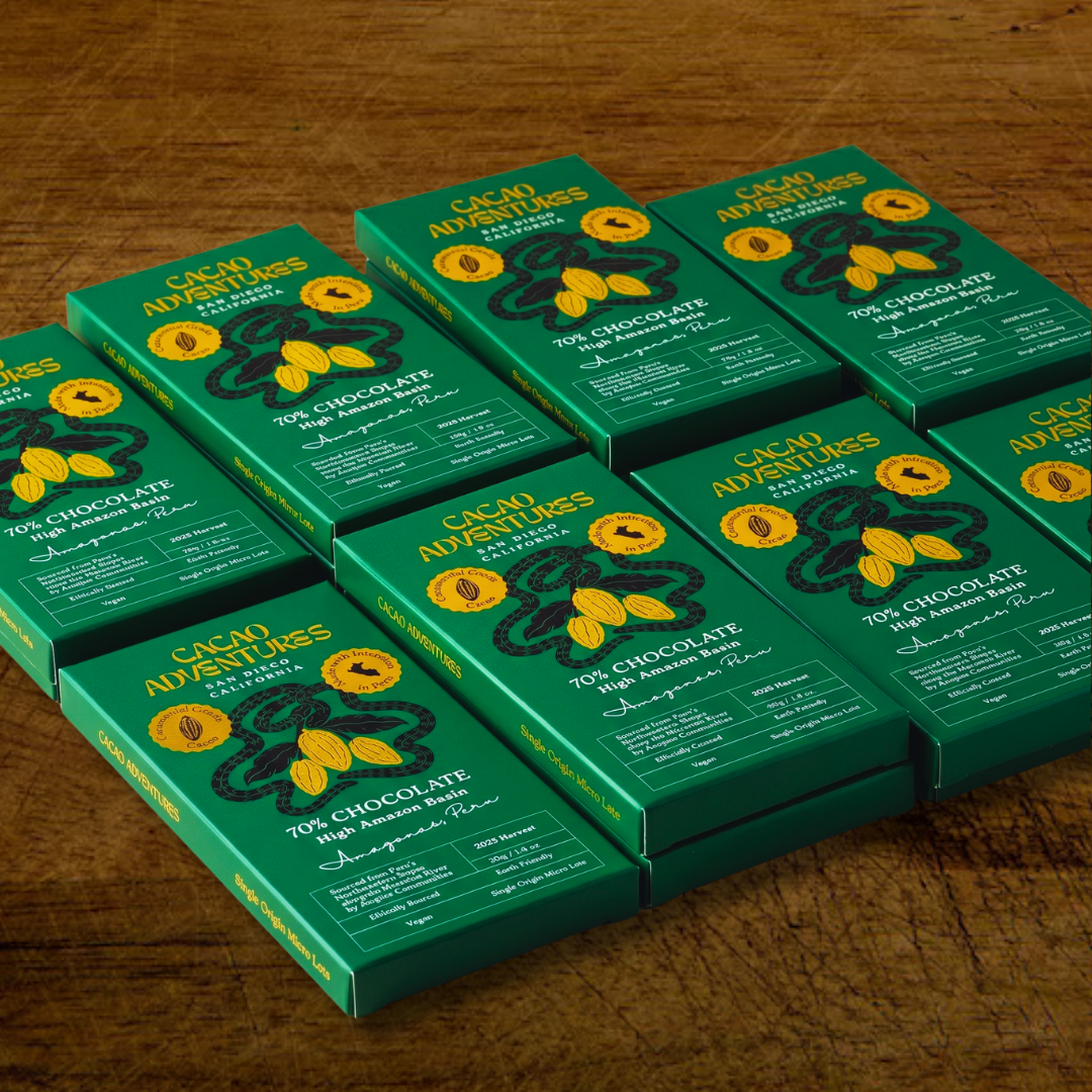 Dark Chocolate Bars 70% – 10-Pack Single-Origin, High-Amazon Basin